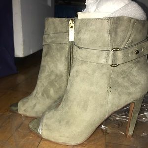 BCBG Cassia Open-Toe Bootie